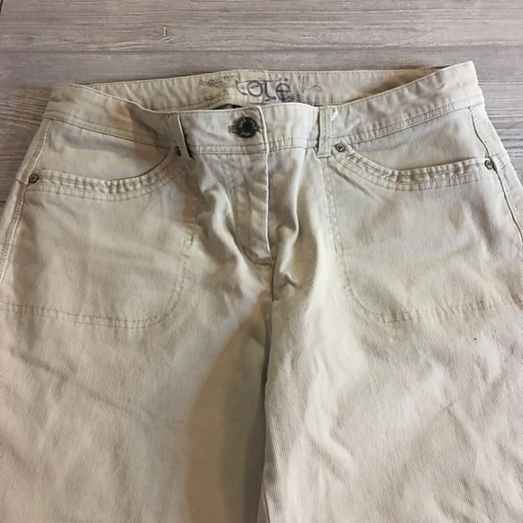 Lole Tan Corduroy Capris Size 10 - Picture 4 of 7